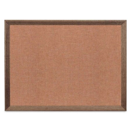 United Visual Products Decor Wood Combo Board, 36"x24", Walnut/White Porcelain & Surf UV702DEFAB-WALNUT-WHTPORC-SURF